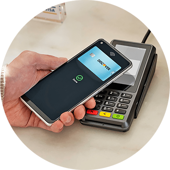 mobile wallet showing payment acceptance